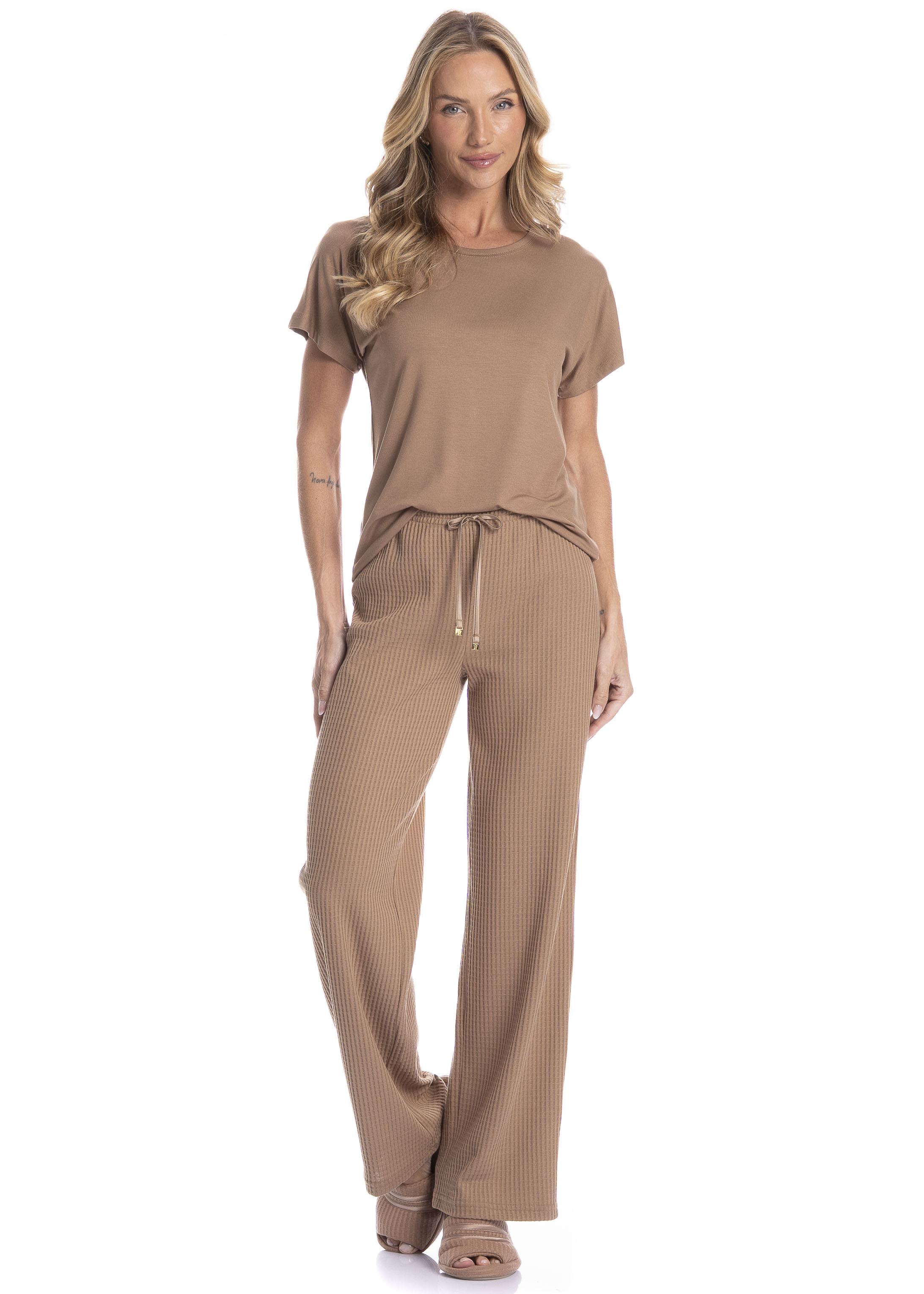 Conjunto Feminino Longo Piquet - Imagem 1