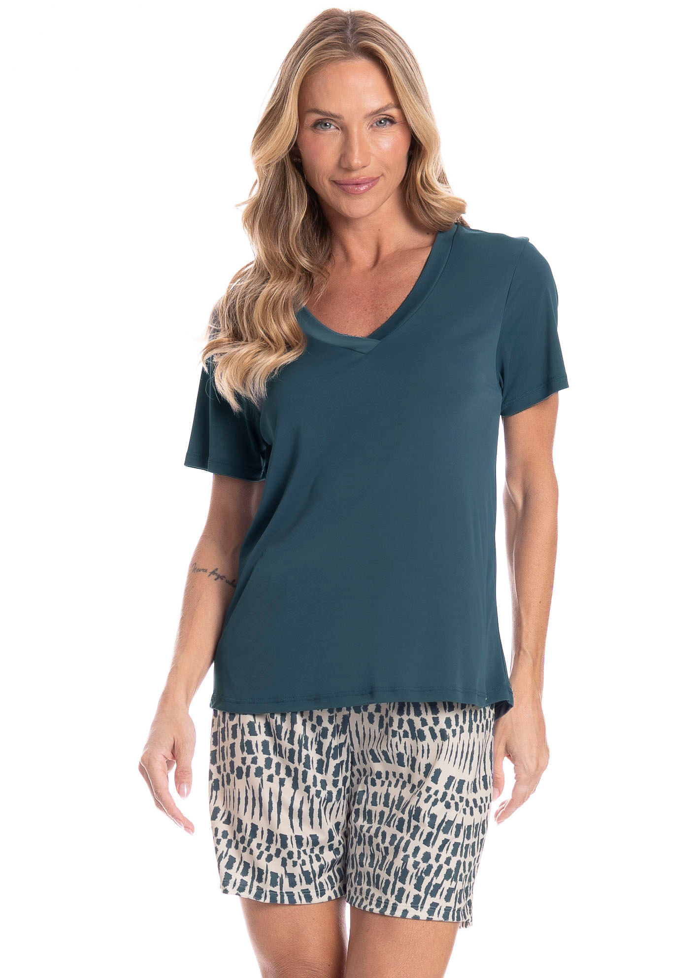 Pijama Feminino Shortão Júlia - Imagem 1