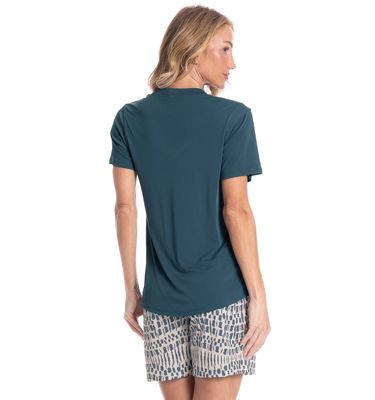Pijama Feminino Shortão Júlia - Imagem 2 - Mobile