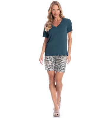 Pijama Feminino Shortão Júlia - Imagem 3 - Mobile