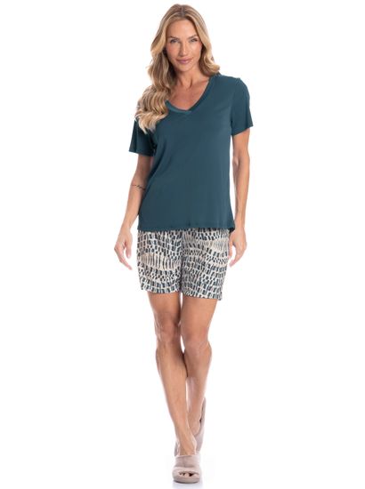 Pijama Feminino Shortão Júlia - Imagem 3 - Desktop