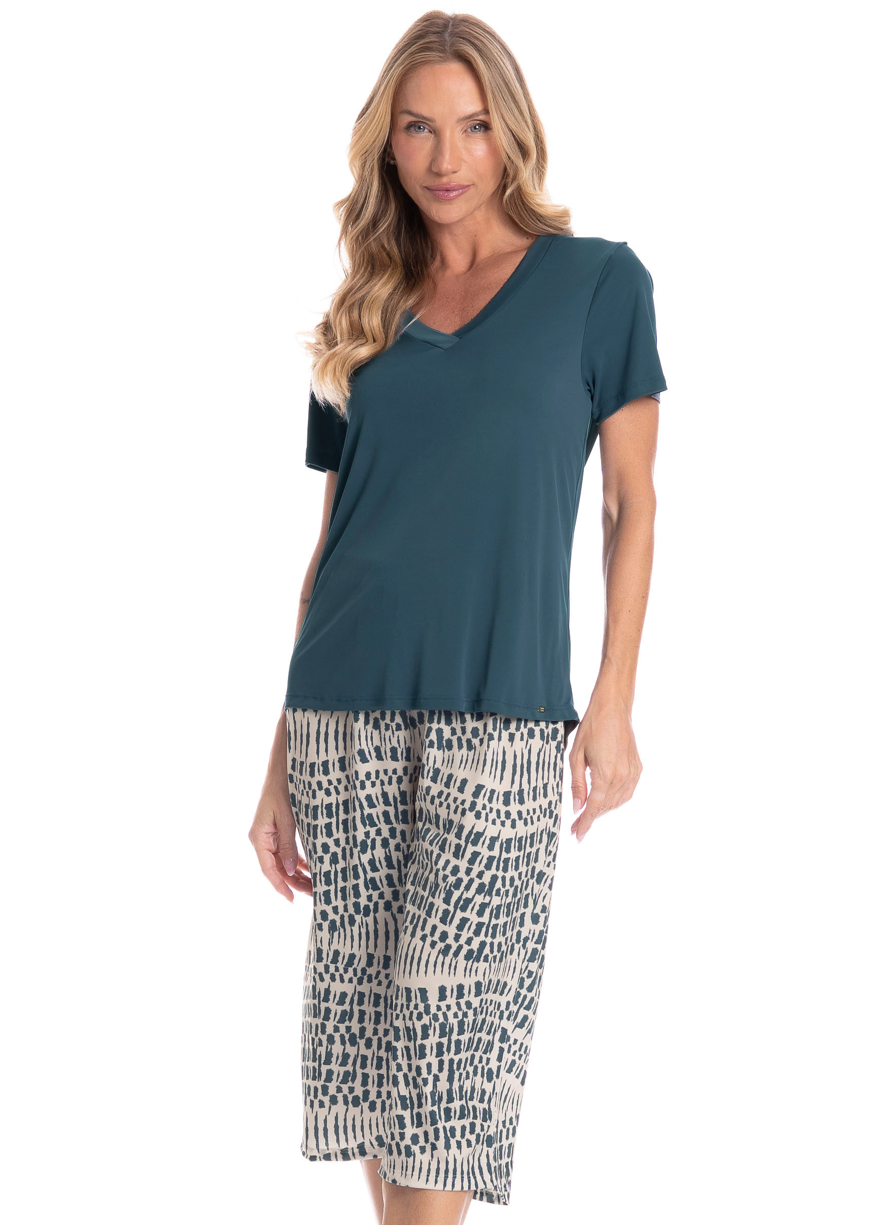 Pijama Feminino Pescador Júlia - Imagem 3 - Mobile