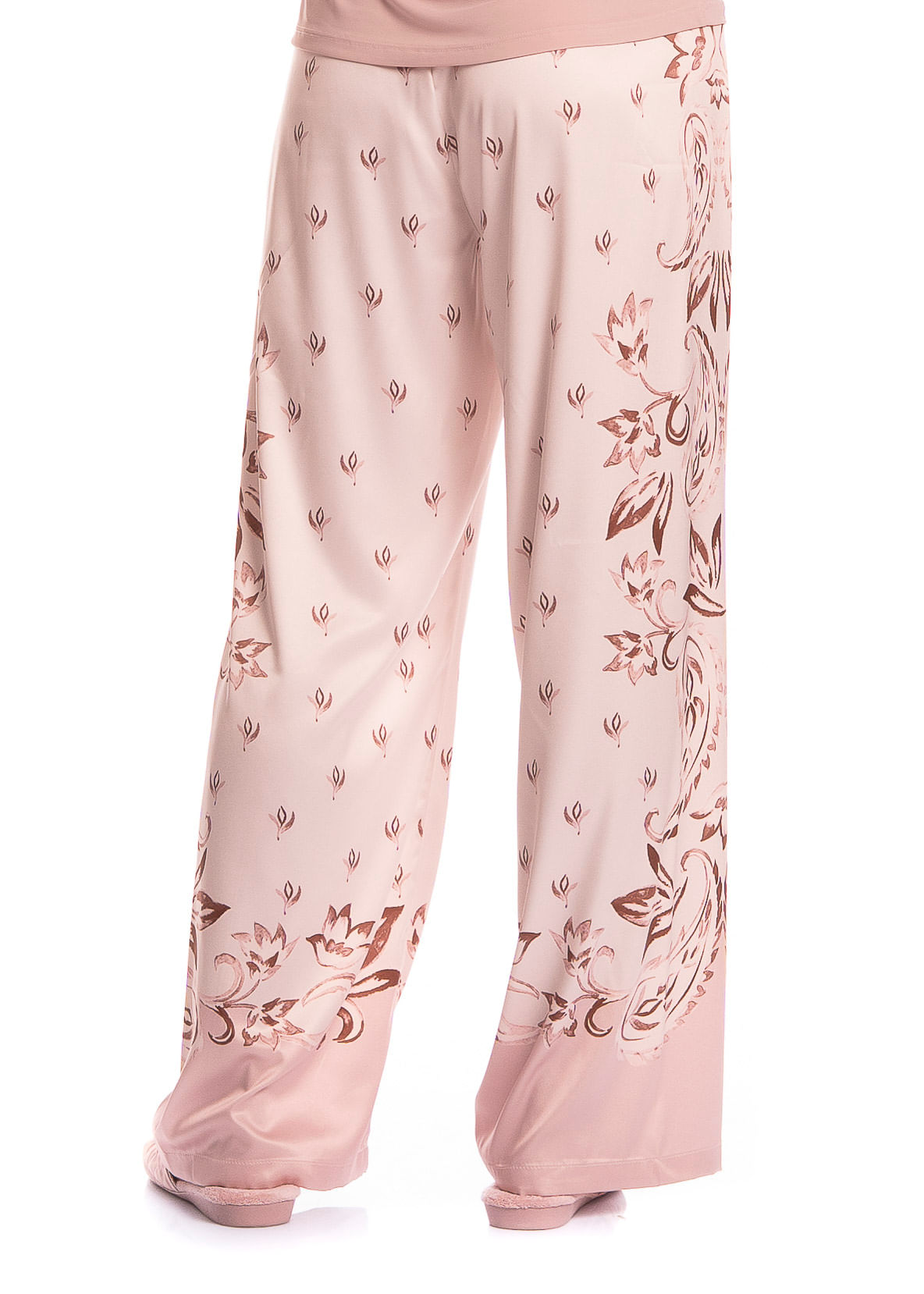 Pijama Feminino Longo Manga Curta Afrodite - Imagem 5 - Mobile