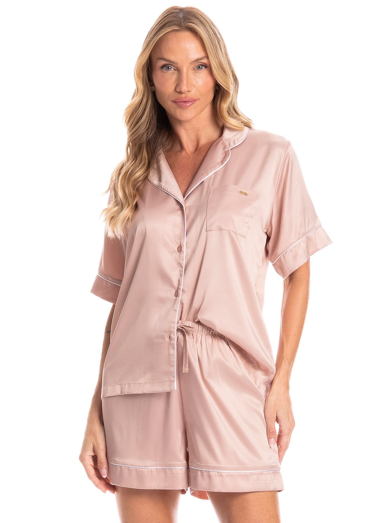 Pijama Americano Feminino Curto Lia - Imagem 1