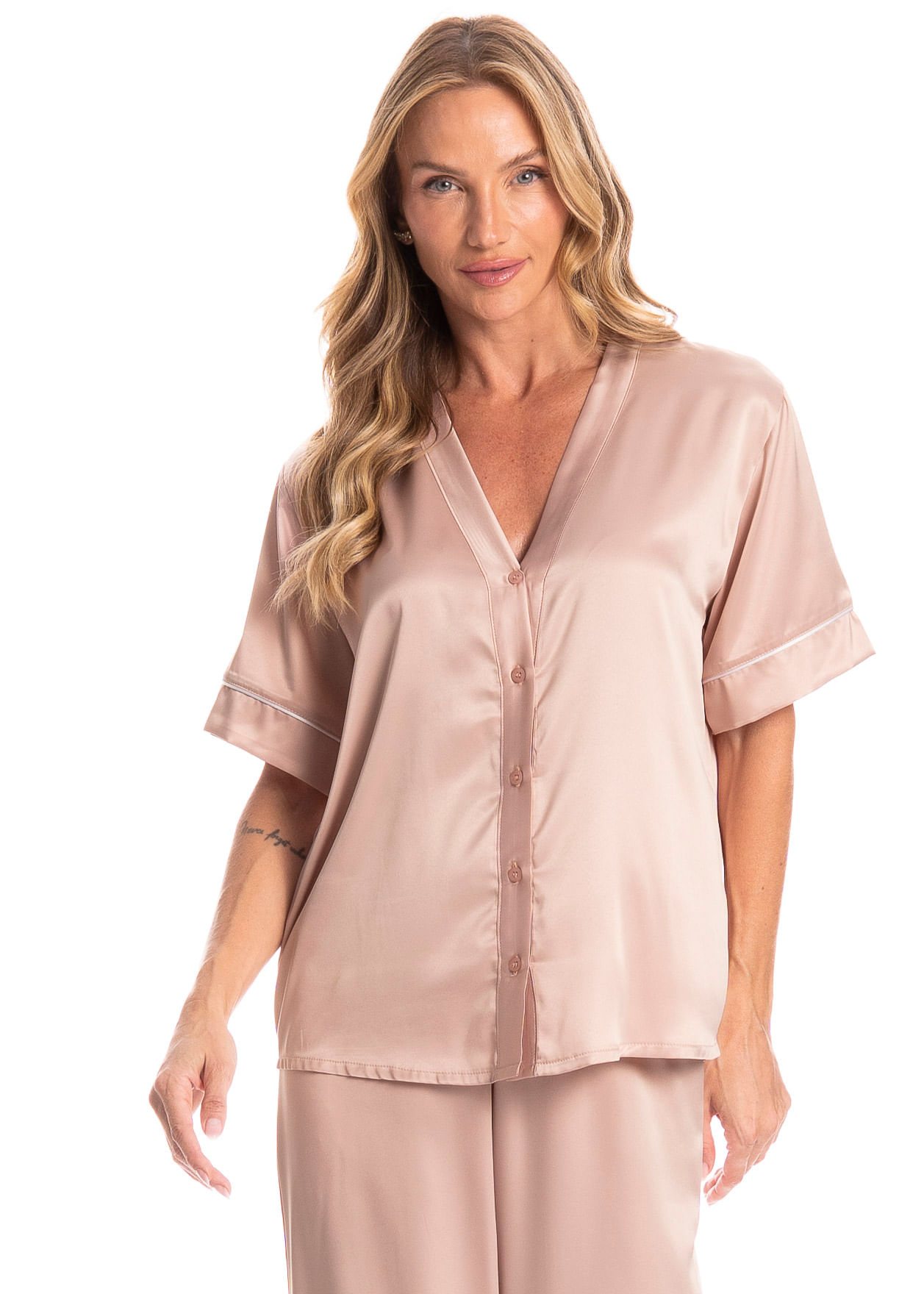 Pijama Americano Longo Lia - Imagem 3 - Mobile