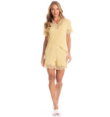 Pijama Feminino Curto Dália - Imagem 3 - Mobile