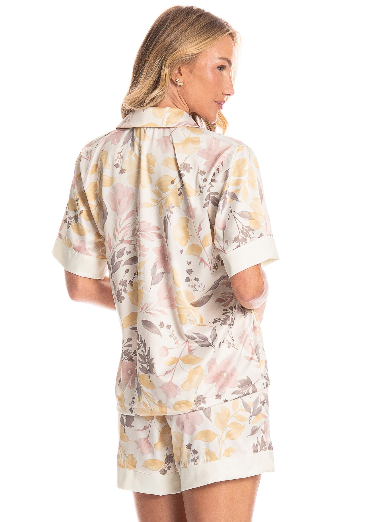 Pijama Americano Feminino Curto Stela - Imagem 2 - Mobile