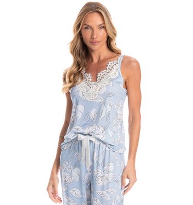 Pijama Feminino Capri Flora - Imagem 3 - Mobile