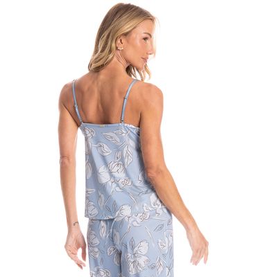 Pijama Feminino Capri Flora - Imagem 4 - Mobile