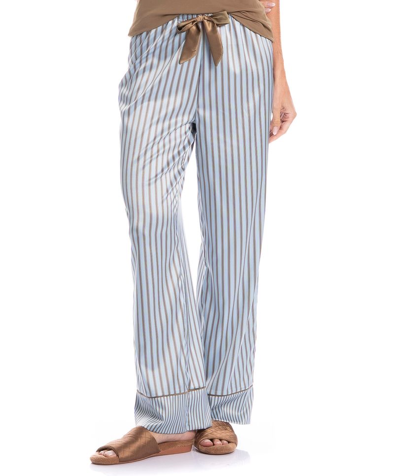 Pijama Feminino Longo Manga Curta Clara - Imagem 5 - Desktop