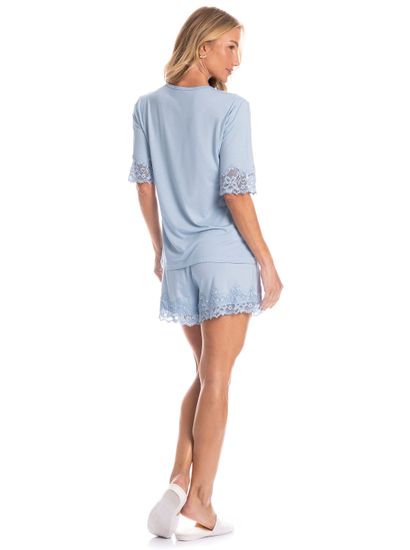 Pijama Feminino Curto Aurora - Imagem 4 - Desktop