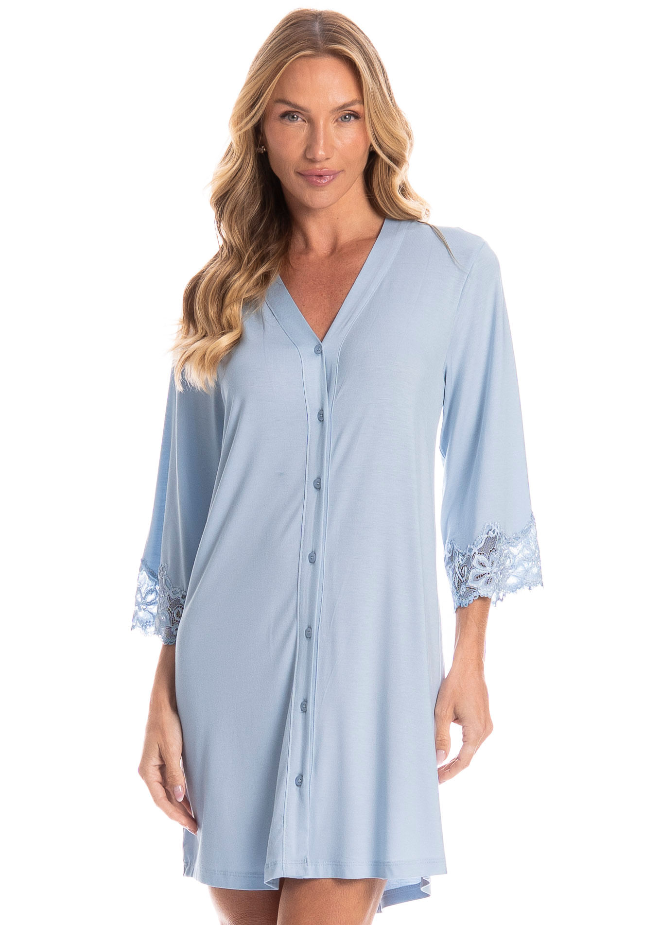 Camisão Feminino Abotoado Aurora - Imagem 1