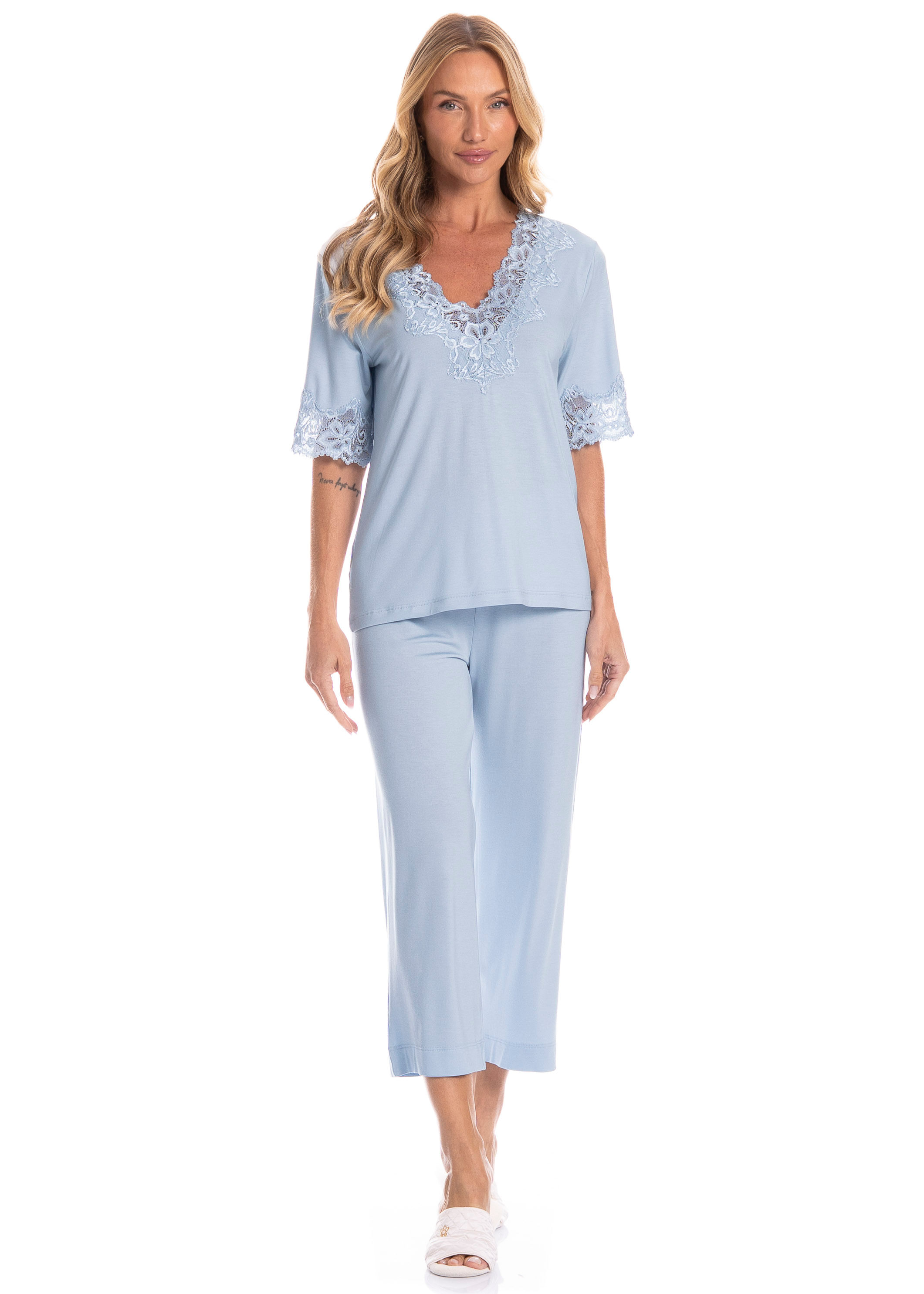 Pijama Feminino Capri Aurora - Imagem 1