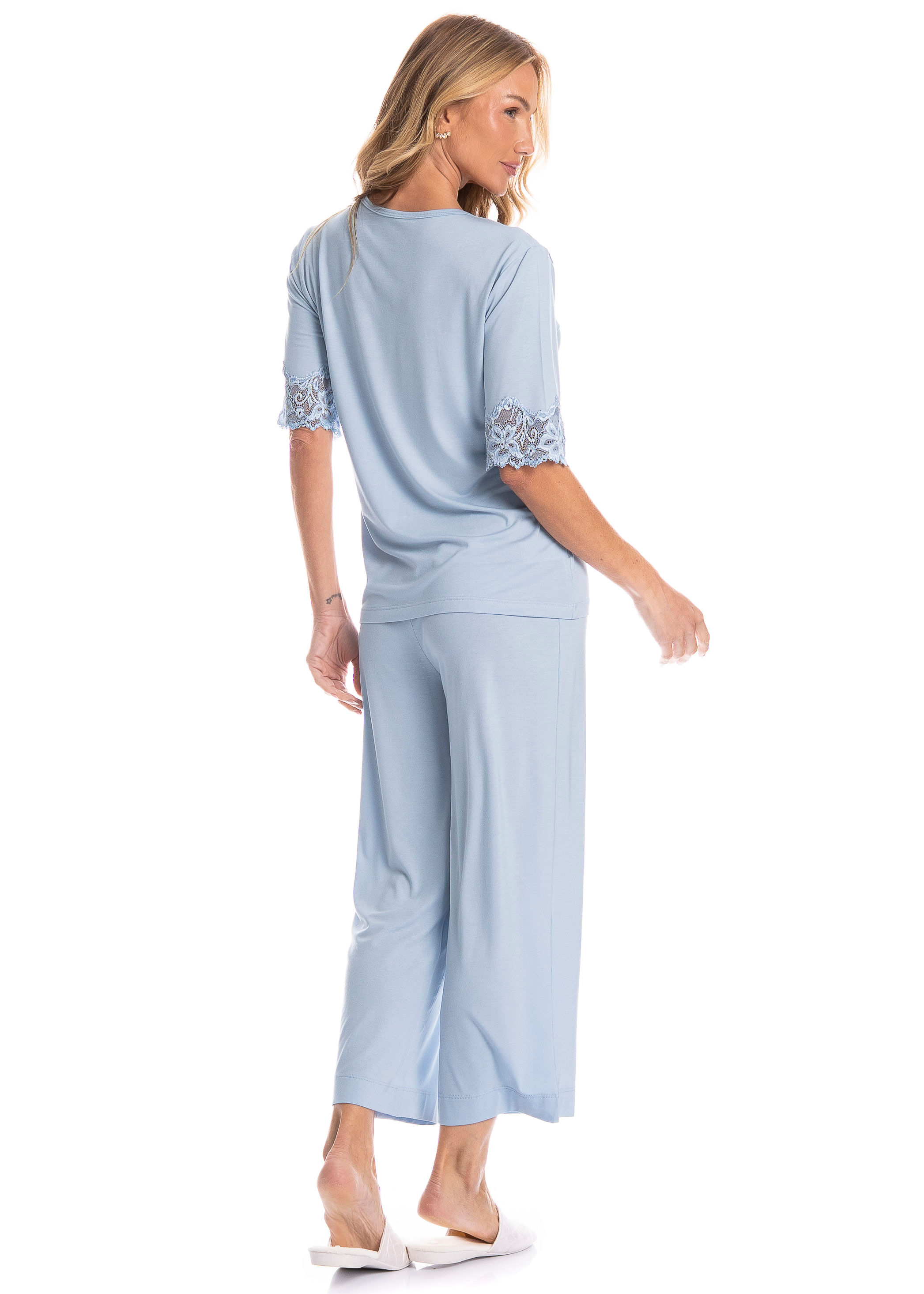 Pijama Feminino Capri Aurora - Imagem 2 - Mobile