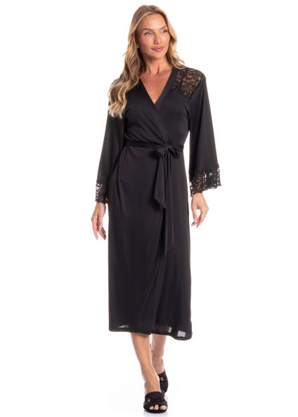 Robe Feminino Midi Manu Preto - Imagem 1