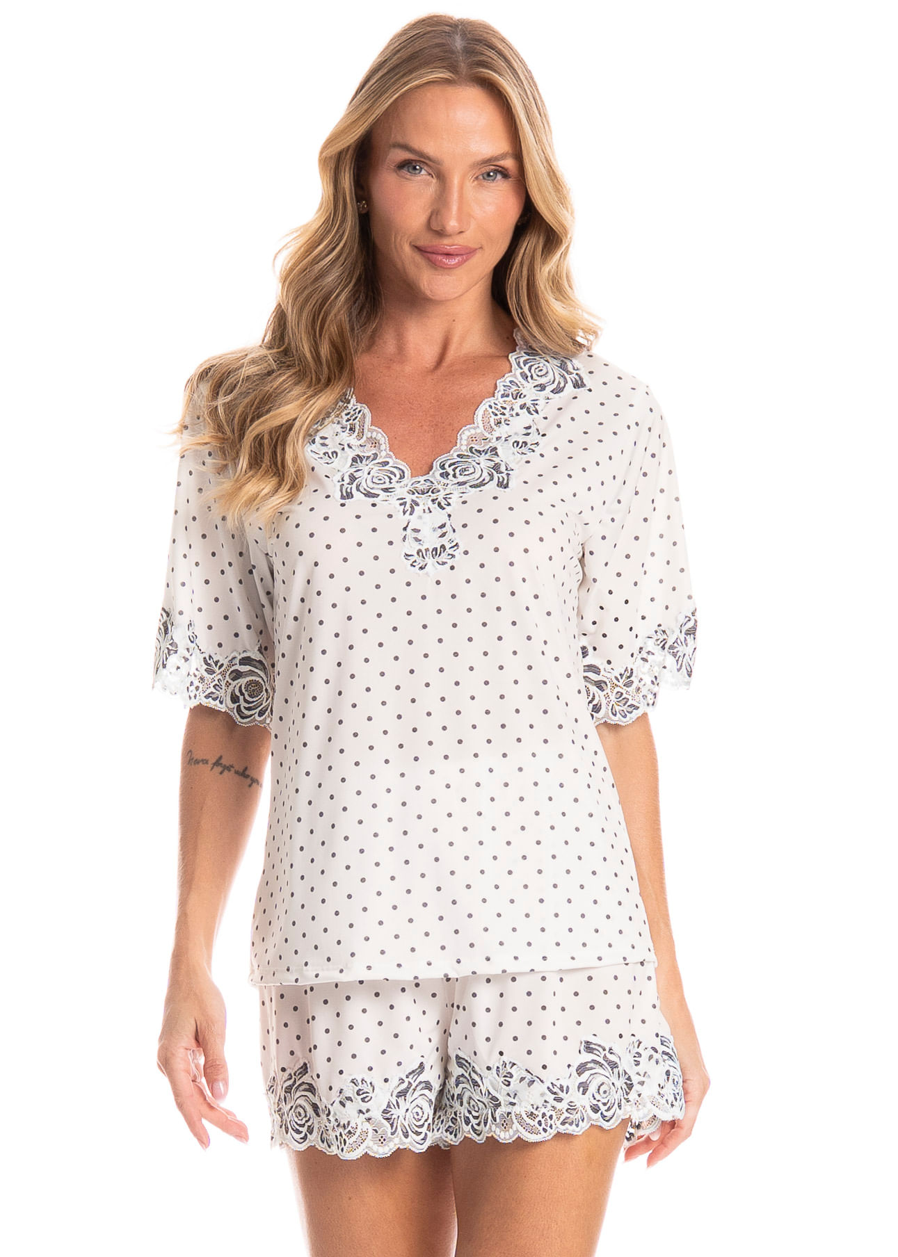 Pijama Feminino Curto Selene - Imagem 1