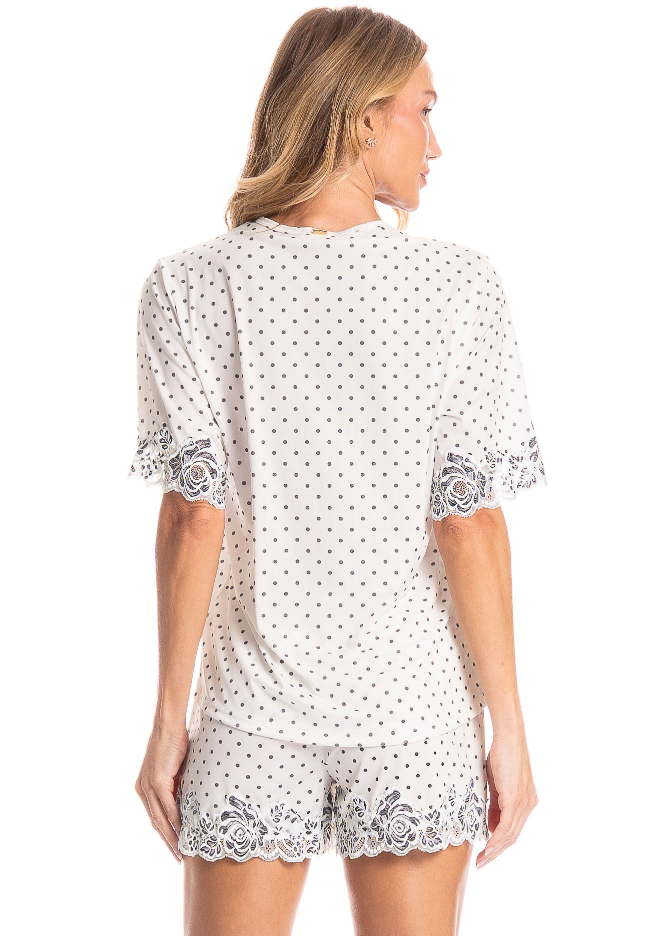 Pijama Feminino Curto Selene - Imagem 2 - Mobile