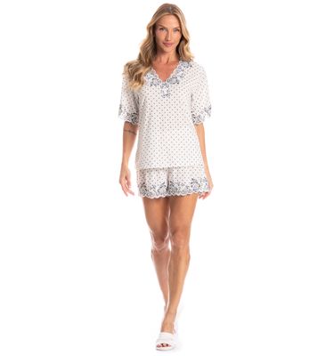Pijama Feminino Curto Selene - Imagem 3 - Mobile
