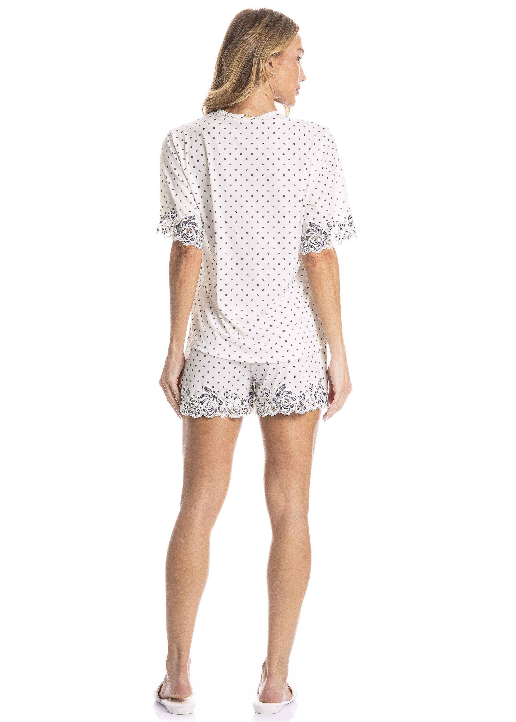 Pijama Feminino Curto Selene - Imagem 4 - Mobile