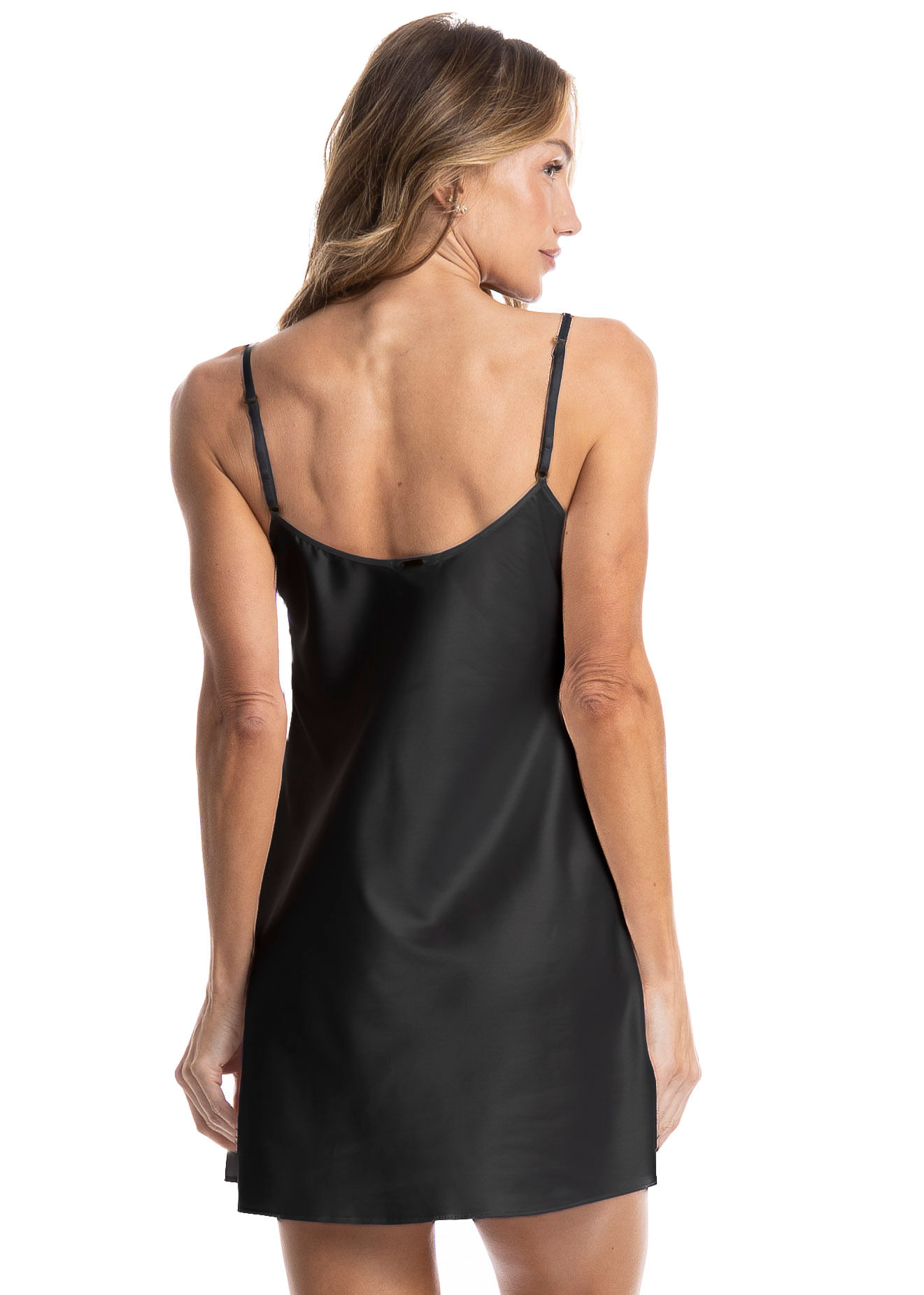 Camisola Feminina Violeta Cristal Preto - Imagem 2
