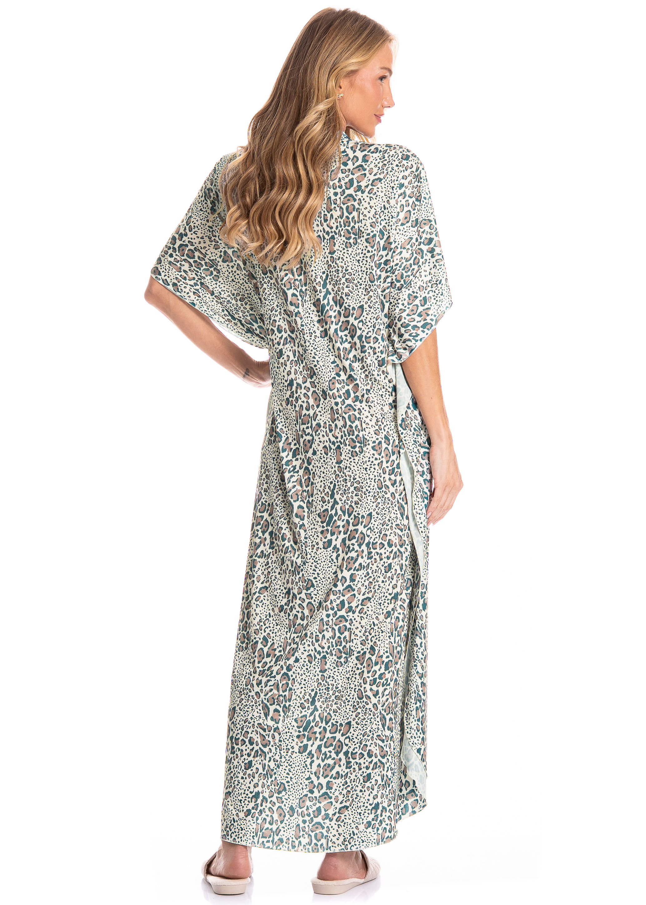 Kaftan Feminino Longo Hera Verde - Imagem 2