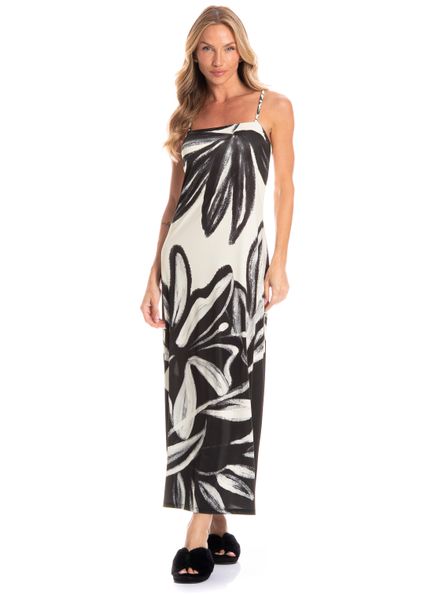 Vestido Longo Feminino Ágatha Preto - Imagem 1