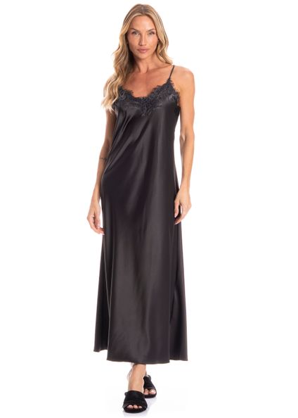 Camisola Longa Ceci Jasmim Preto - Imagem 1