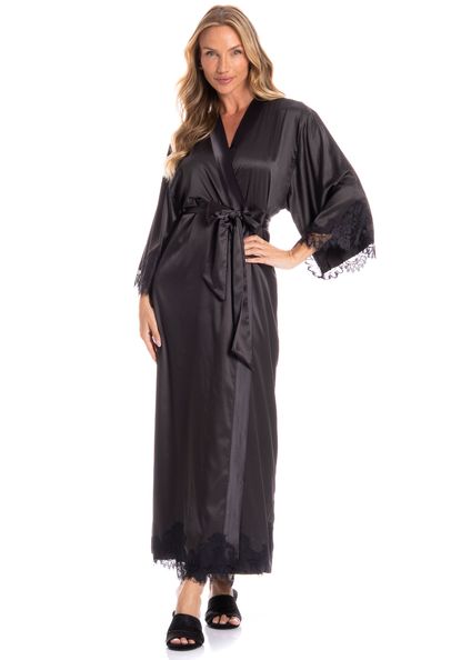 Robe Feminino Longo Jasmim Preto - Imagem 1